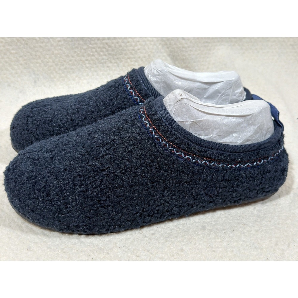 Bombas Slipper Tech Womens 11 Navy Sherpa Memory Foam House Shoes Cozy - Picture 5 of 16